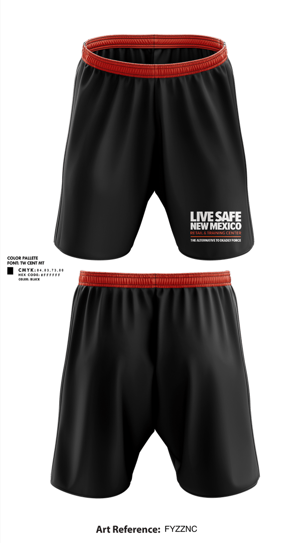 Athletic Shorts With Pockets, Live Safe New Mexico, , Teamtime, Team time, sublimation, custom sports apparel, team uniforms, spirit wear, spiritwear, sports uniforms, custom shirts, team store, custom team store, fundraiser sports, apparel fundraiser