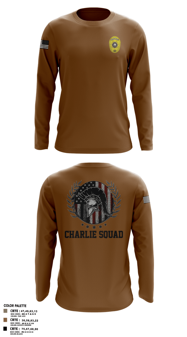 Long Sleeve Performance Shirt, Charlie SquadCharlie SquadCNT (Crisis Negotiation Team), Police, Teamtime, Team time, sublimation, custom sports apparel, team uniforms, spirit wear, spiritwear, sports uniforms, custom shirts, team store, custom team store, fundraiser sports, apparel fundraiser
