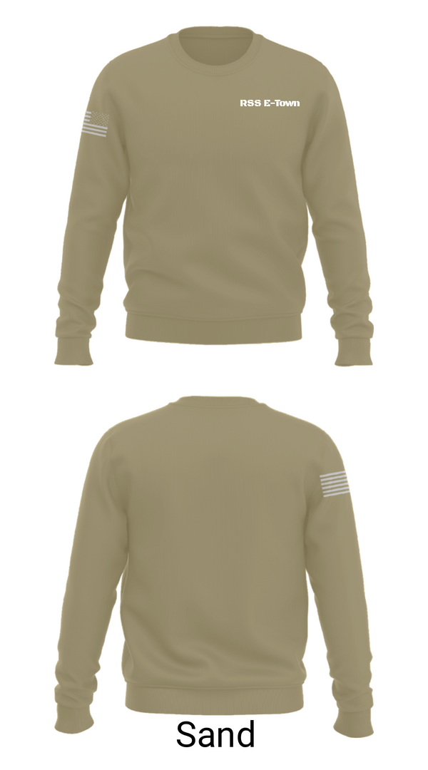 Crew Neck Sweatshirt, RSS E-Town, Marines, Teamtime, Team time, sublimation, custom sports apparel, team uniforms, spirit wear, spiritwear, sports uniforms, custom shirts, team store, custom team store, fundraiser sports, apparel fundraiser