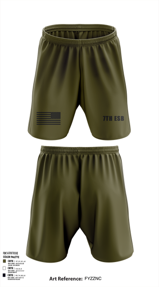 Athletic Shorts With Pockets, 7th ESB, Marines, Teamtime, Team time, sublimation, custom sports apparel, team uniforms, spirit wear, spiritwear, sports uniforms, custom shirts, team store, custom team store, fundraiser sports, apparel fundraiser