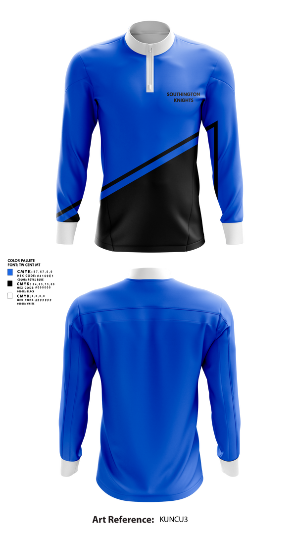 Quarter Zip Jacket, Southington Knights, , Teamtime, Team time, sublimation, custom sports apparel, team uniforms, spirit wear, spiritwear, sports uniforms, custom shirts, team store, custom team store, fundraiser sports, apparel fundraiser