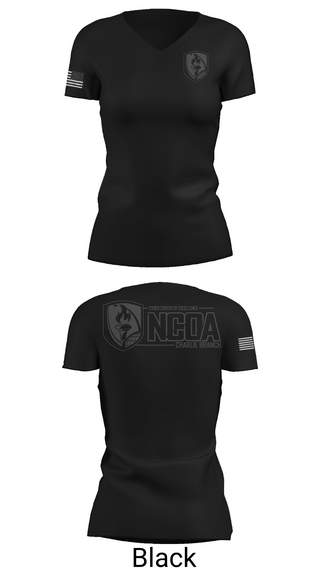 Womens Short Sleeve Vneck Shirt, CCoE NCOA Charlie Branch, , Teamtime, Team time, sublimation, custom sports apparel, team uniforms, spirit wear, spiritwear, sports uniforms, custom shirts, team store, custom team store, fundraiser sports, apparel fundraiser
