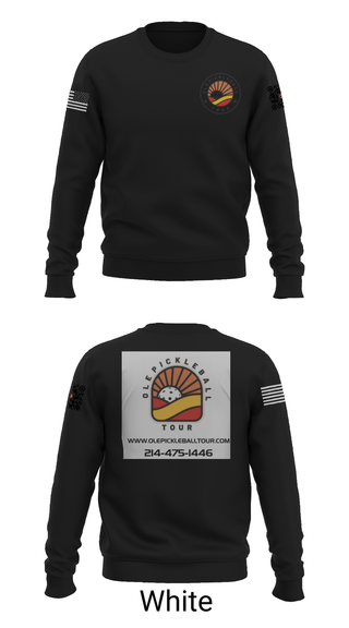 Crew Neck Sweatshirt, Ole Pickleball Tour, , Teamtime, Team time, sublimation, custom sports apparel, team uniforms, spirit wear, spiritwear, sports uniforms, custom shirts, team store, custom team store, fundraiser sports, apparel fundraiser