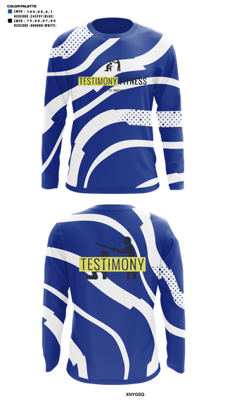 Long Sleeve Performance Shirt, Testimony Fitness, , Teamtime, Team time, sublimation, custom sports apparel, team uniforms, spirit wear, spiritwear, sports uniforms, custom shirts, team store, custom team store, fundraiser sports, apparel fundraiser