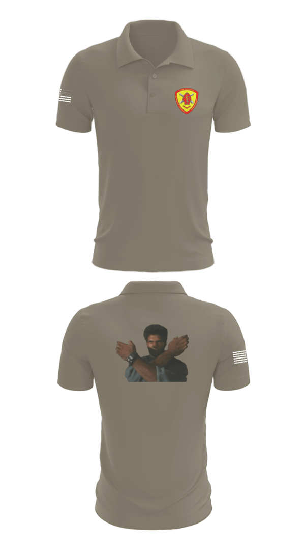 Short Sleeve Performance Polo, 10th Marine Regiment, Marines, Teamtime, Team time, sublimation, custom sports apparel, team uniforms, spirit wear, spiritwear, sports uniforms, custom shirts, team store, custom team store, fundraiser sports, apparel fundraiser