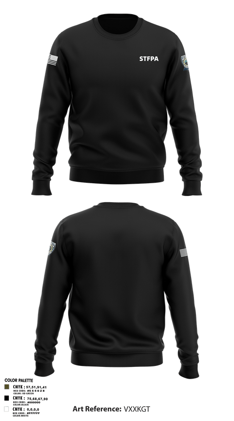 Crew Neck Sweatshirt, STFPA, Police, Teamtime, Team time, sublimation, custom sports apparel, team uniforms, spirit wear, spiritwear, sports uniforms, custom shirts, team store, custom team store, fundraiser sports, apparel fundraiser