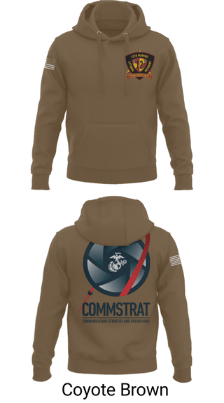 Hoodie, 12th MLR COMMSTRAT, Marines, Teamtime, Team time, sublimation, custom sports apparel, team uniforms, spirit wear, spiritwear, sports uniforms, custom shirts, team store, custom team store, fundraiser sports, apparel fundraiser