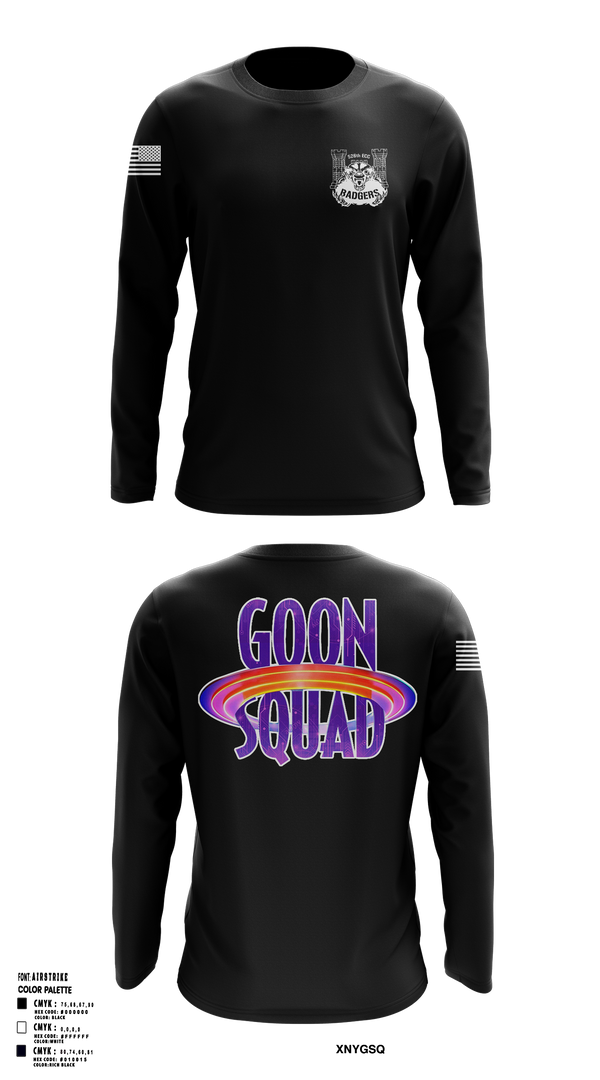 Long Sleeve Performance Shirt, GOON SQUAD, Army, Teamtime, Team time, sublimation, custom sports apparel, team uniforms, spirit wear, spiritwear, sports uniforms, custom shirts, team store, custom team store, fundraiser sports, apparel fundraiser