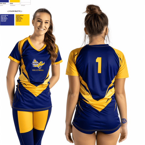 Women's Short Sleeve Vneck Shirt, Harvard H Ellis R V Tech School Volleyball, Women's Volleyball, Teamtime, Team time, sublimation, custom sports apparel, team uniforms, spirit wear, spiritwear, sports uniforms, custom shirts, team store, custom team store, fundraiser sports, apparel fundraiser