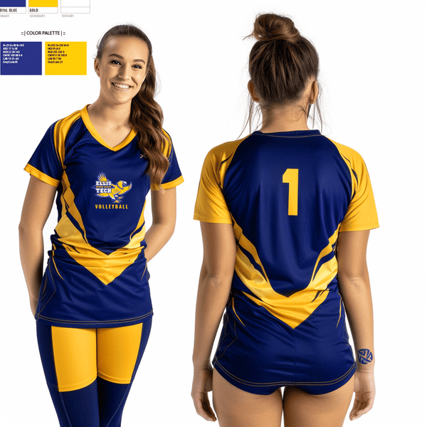 Women's Short Sleeve Vneck Shirt, Harvard H Ellis R V Tech School Volleyball, Women's Volleyball, Teamtime, Team time, sublimation, custom sports apparel, team uniforms, spirit wear, spiritwear, sports uniforms, custom shirts, team store, custom team store, fundraiser sports, apparel fundraiser