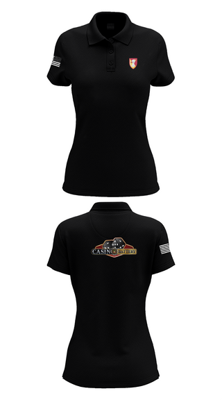 Womens Short Sleeve Performance Polo, Charlie Battery, 1st Battalion 1st Air Defense Artillery Regiment, , Teamtime, Team time, sublimation, custom sports apparel, team uniforms, spirit wear, spiritwear, sports uniforms, custom shirts, team store, custom team store, fundraiser sports, apparel fundraiser