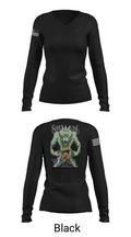 BBC ELITE 63265171 Women's Long Sleeve V-neck Shirt - 35