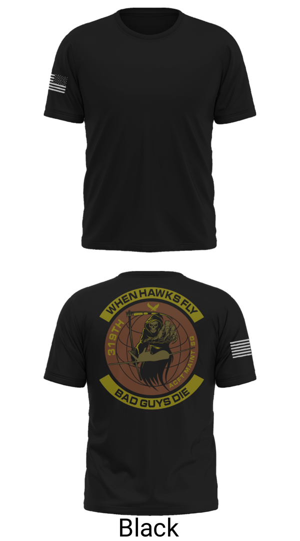 Short Sleeve Performance Shirt, 319th Maintenance Squadron, Air Force, Teamtime, Team time, sublimation, custom sports apparel, team uniforms, spirit wear, spiritwear, sports uniforms, custom shirts, team store, custom team store, fundraiser sports, apparel fundraiser