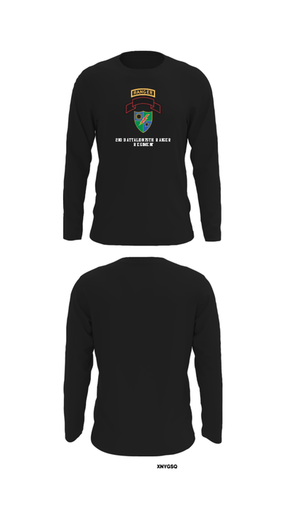 2nd Battalion 75th Ranger Regiment 36081201 Long Sleeve Performance Shirt - 32