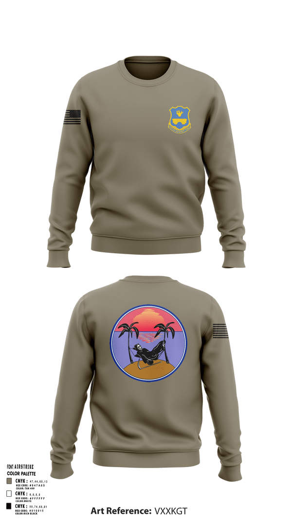 Crew Neck Sweatshirt, 120th HHC, Army, Teamtime, Team time, sublimation, custom sports apparel, team uniforms, spirit wear, spiritwear, sports uniforms, custom shirts, team store, custom team store, fundraiser sports, apparel fundraiser