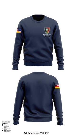 Crew Neck Sweatshirt, U.S. Army Health Clinic - Baumholder, Army, Teamtime, Team time, sublimation, custom sports apparel, team uniforms, spirit wear, spiritwear, sports uniforms, custom shirts, team store, custom team store, fundraiser sports, apparel fundraiser