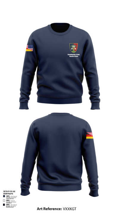 U.S. Army Health Clinic - Baumholder 42265508 Crew Neck Sweatshirt - 151