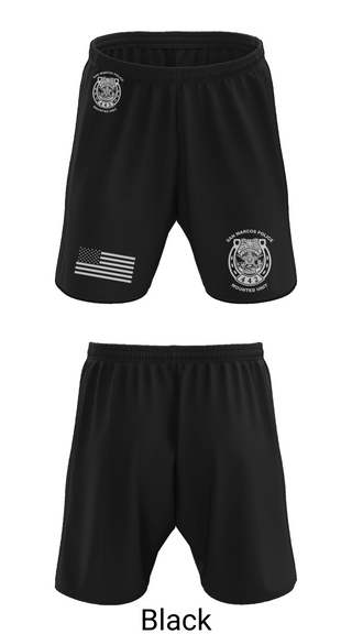 Athletic Shorts With Pockets, San Marcos Police Mounted Unit, , Teamtime, Team time, sublimation, custom sports apparel, team uniforms, spirit wear, spiritwear, sports uniforms, custom shirts, team store, custom team store, fundraiser sports, apparel fundraiser