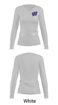 Wilburton High School Football 75859380 Women's Long Sleeve V-neck Shirt - 16