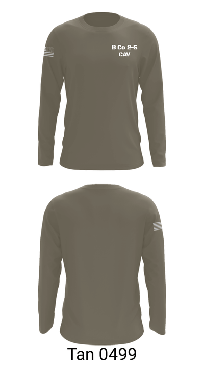 B Co 2-5 CAV 9491805 Long Sleeve Performance Shirt - 66