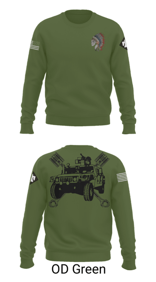 Crew Neck Sweatshirt, FMS 1, OKARNG, , Teamtime, Team time, sublimation, custom sports apparel, team uniforms, spirit wear, spiritwear, sports uniforms, custom shirts, team store, custom team store, fundraiser sports, apparel fundraiser