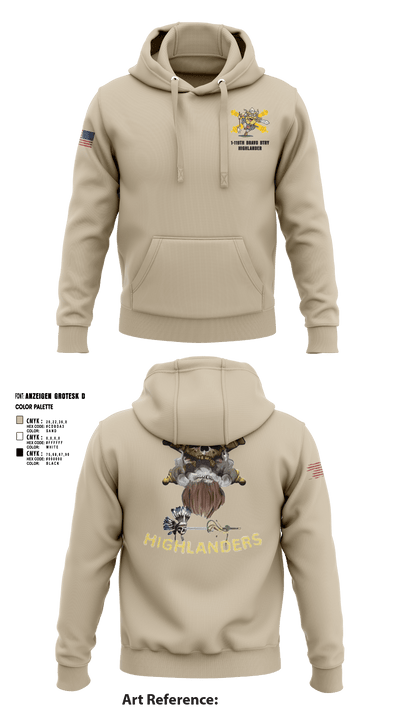 Bravo 1-119th FA 38934008 Hoodie - 7