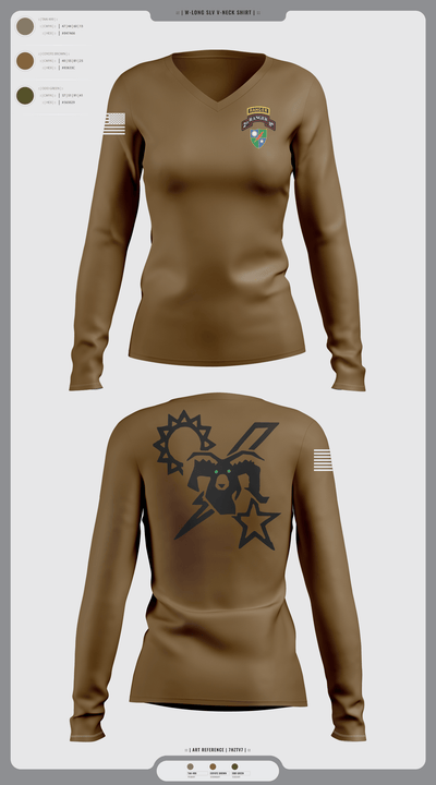 75th Ranger regiment 1725883 Women's Long Sleeve V-neck Shirt - 2