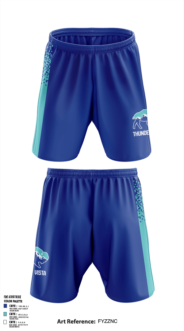 Athletic Shorts With Pockets, Thunder Vista MS, Spirit Store, Teamtime, Team time, sublimation, custom sports apparel, team uniforms, spirit wear, spiritwear, sports uniforms, custom shirts, team store, custom team store, fundraiser sports, apparel fundraiser