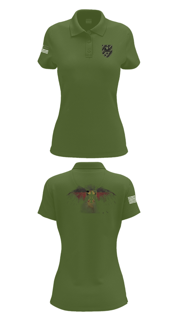 Women's Short Sleeve Performance Polo, 3./HSchRgt1, Army, Teamtime, Team time, sublimation, custom sports apparel, team uniforms, spirit wear, spiritwear, sports uniforms, custom shirts, team store, custom team store, fundraiser sports, apparel fundraiser