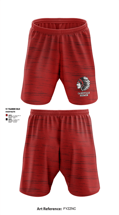 Cainsville Redmen 50352446 Athletic Shorts With Pockets - 1