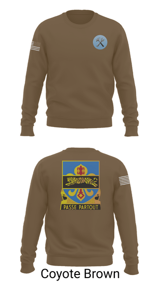 Crew Neck Sweatshirt, HHD, 415th Military Intelligence Battalion, National Guard, Teamtime, Team time, sublimation, custom sports apparel, team uniforms, spirit wear, spiritwear, sports uniforms, custom shirts, team store, custom team store, fundraiser sports, apparel fundraiser