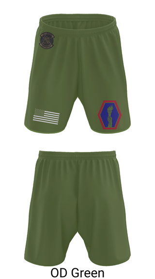 Athletic Shorts With Pockets, 100th Battalion 442nd Infantry Delta dragons, Army, Teamtime, Team time, sublimation, custom sports apparel, team uniforms, spirit wear, spiritwear, sports uniforms, custom shirts, team store, custom team store, fundraiser sports, apparel fundraiser