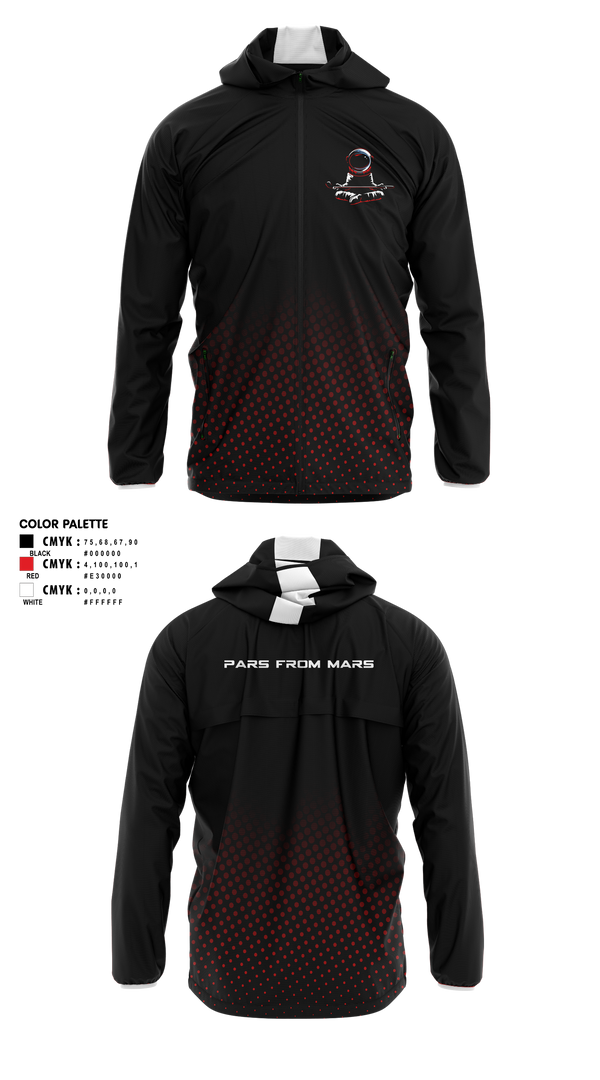 Windbreaker, PARS FROM MARS, Golf, Teamtime, Team time, sublimation, custom sports apparel, team uniforms, spirit wear, spiritwear, sports uniforms, custom shirts, team store, custom team store, fundraiser sports, apparel fundraiser