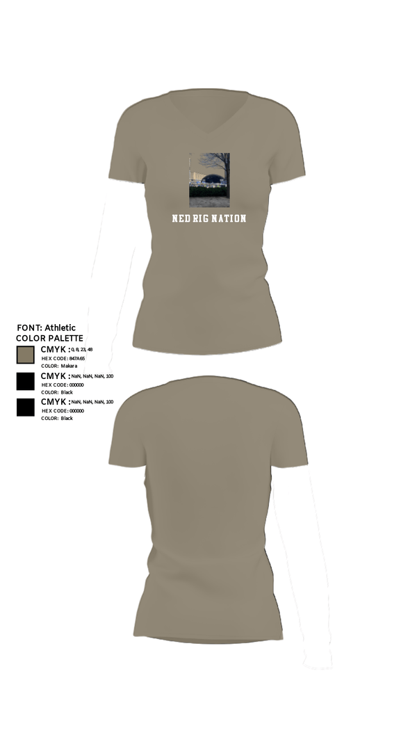 Women's Short Sleeve Vneck Shirt, Ned Rig nation, Baseball, Teamtime, Team time, sublimation, custom sports apparel, team uniforms, spirit wear, spiritwear, sports uniforms, custom shirts, team store, custom team store, fundraiser sports, apparel fundraiser