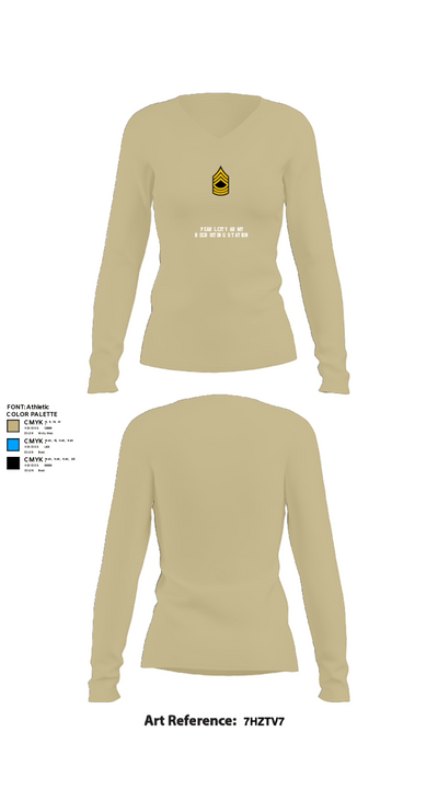 Pearl City Army Recruiting Station 36173734 Women's Long Sleeve V-neck Shirt - 82