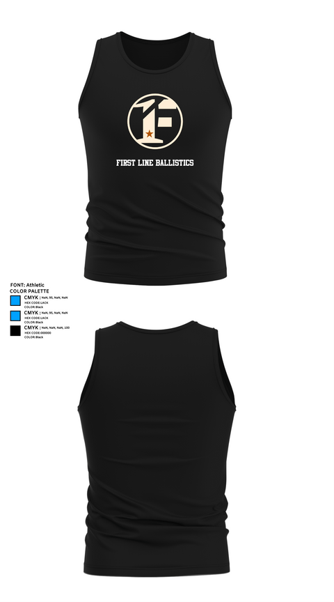 Tank Top, First Line Ballistics, , Teamtime, Team time, sublimation, custom sports apparel, team uniforms, spirit wear, spiritwear, sports uniforms, custom shirts, team store, custom team store, fundraiser sports, apparel fundraiser