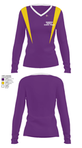 Robinson Middle School Track 2312219 Women's Long Sleeve V-neck Shirt - 28