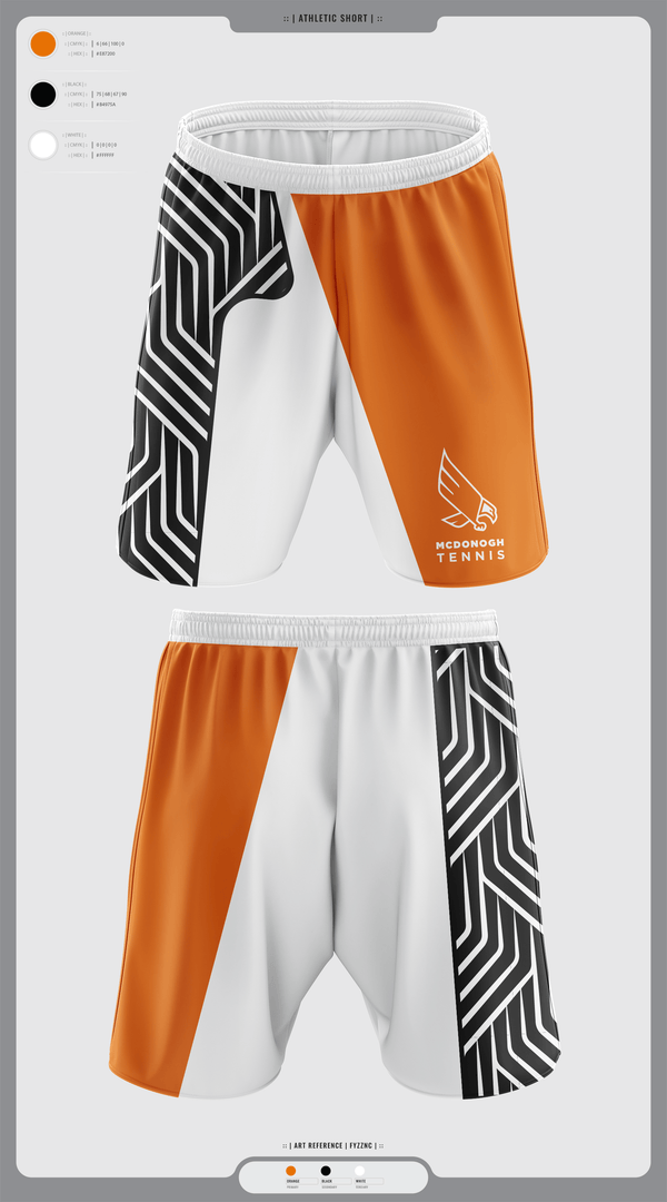Athletic Shorts With Pockets, Mcdonogh Girls Tennis, Tennis, Teamtime, Team time, sublimation, custom sports apparel, team uniforms, spirit wear, spiritwear, sports uniforms, custom shirts, team store, custom team store, fundraiser sports, apparel fundraiser