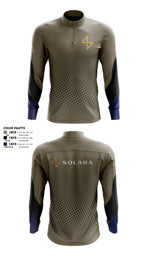Quarter Zip Jacket, Solara, , Teamtime, Team time, sublimation, custom sports apparel, team uniforms, spirit wear, spiritwear, sports uniforms, custom shirts, team store, custom team store, fundraiser sports, apparel fundraiser