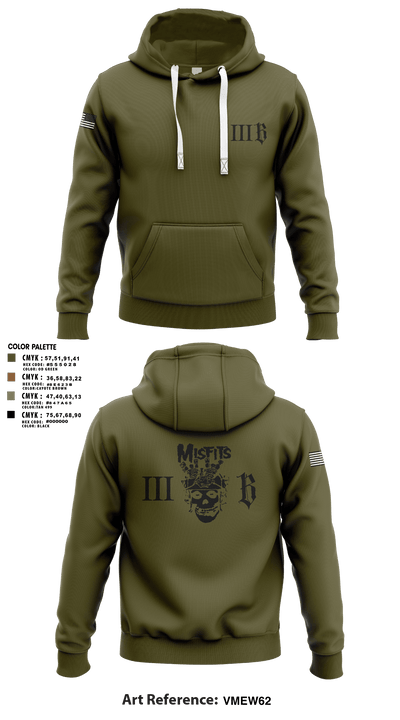 3B 1-325 AIR, 2BCT, 82ND ABN DIV 78191368 Hoodie - 109