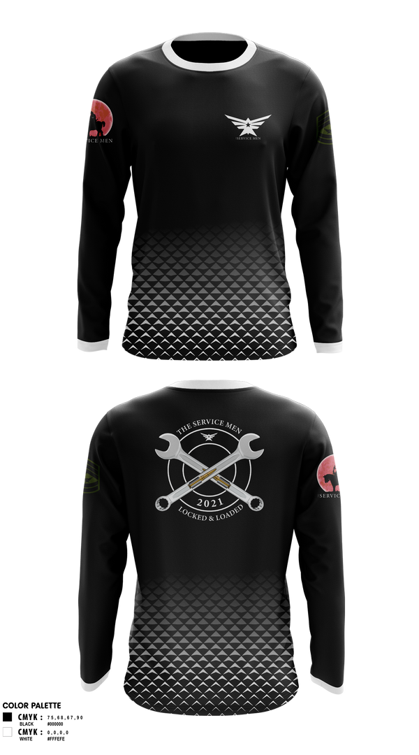 Long Sleeve Performance Shirt, The ServicemenThe Servicemen, , Teamtime, Team time, sublimation, custom sports apparel, team uniforms, spirit wear, spiritwear, sports uniforms, custom shirts, team store, custom team store, fundraiser sports, apparel fundraiser