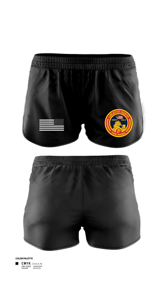 Womens Shorts, Lancaster County Young Marines, Marines, Teamtime, Team time, sublimation, custom sports apparel, team uniforms, spirit wear, spiritwear, sports uniforms, custom shirts, team store, custom team store, fundraiser sports, apparel fundraiser
