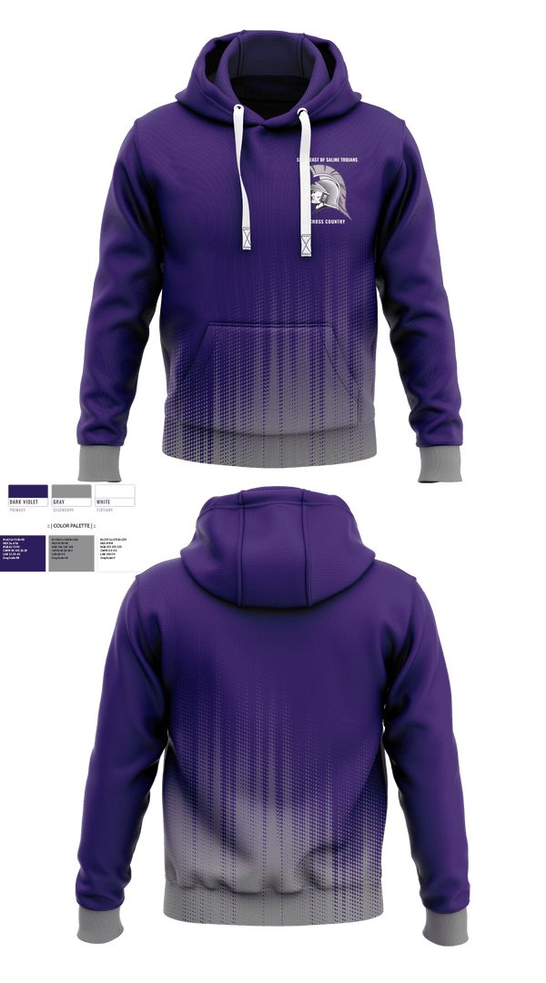 Hoodie, Southeast of Saline Trojans, Cross Country, Teamtime, Team time, sublimation, custom sports apparel, team uniforms, spirit wear, spiritwear, sports uniforms, custom shirts, team store, custom team store, fundraiser sports, apparel fundraiser