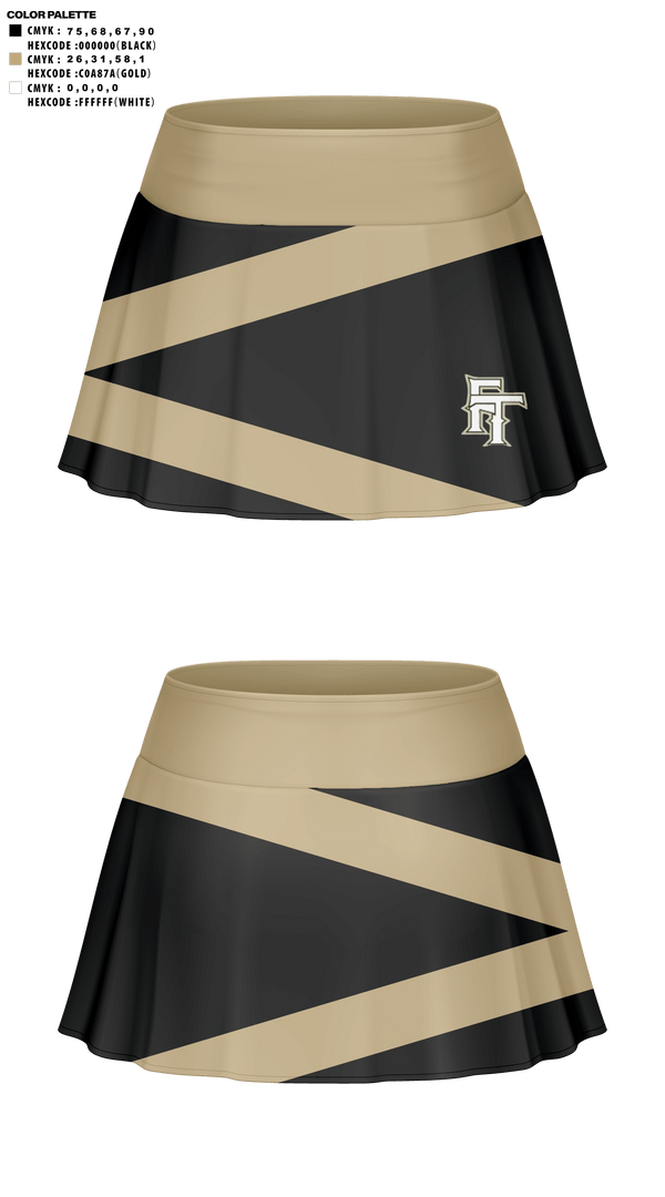 Skort, Fort Towson Junior High School Cheer, Cheer, Teamtime, Team time, sublimation, custom sports apparel, team uniforms, spirit wear, spiritwear, sports uniforms, custom shirts, team store, custom team store, fundraiser sports, apparel fundraiser