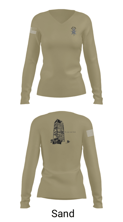 EODMU2 PLT 201 28885436 Women's Long Sleeve V-neck Shirt - 54