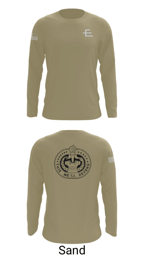 Long Sleeve Performance Shirt, E/701, Army, Teamtime, Team time, sublimation, custom sports apparel, team uniforms, spirit wear, spiritwear, sports uniforms, custom shirts, team store, custom team store, fundraiser sports, apparel fundraiser