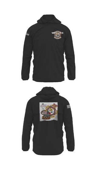 Windbreaker, VMFA-323, Marines, Teamtime, Team time, sublimation, custom sports apparel, team uniforms, spirit wear, spiritwear, sports uniforms, custom shirts, team store, custom team store, fundraiser sports, apparel fundraiser