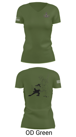 Women's Short Sleeve Vneck Shirt, 18th EOD Det, Army, Teamtime, Team time, sublimation, custom sports apparel, team uniforms, spirit wear, spiritwear, sports uniforms, custom shirts, team store, custom team store, fundraiser sports, apparel fundraiser