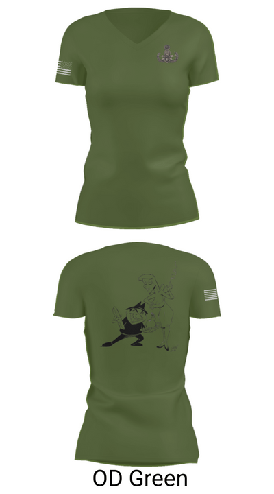 18th EOD Det 1033704 Women's Short Sleeve V-neck Shirt - 38