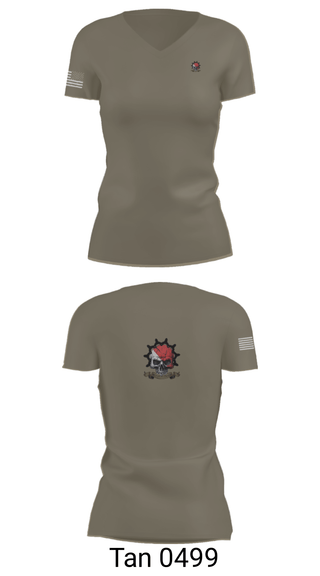 Women's Short Sleeve Vneck Shirt, Bonecrushers, , Teamtime, Team time, sublimation, custom sports apparel, team uniforms, spirit wear, spiritwear, sports uniforms, custom shirts, team store, custom team store, fundraiser sports, apparel fundraiser